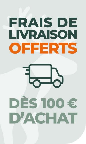 Frais de livraison offert d&egrave;s 100 &euro;&nbsp;d'achat